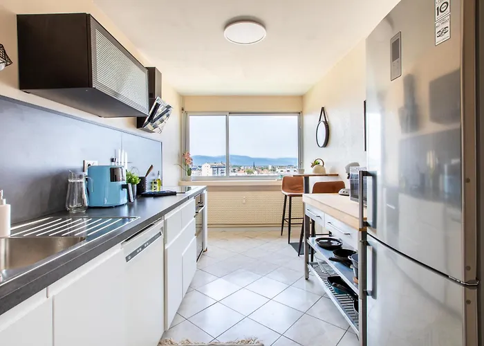 Apartment Nouveau - Vue Panoramique Vosges - 90m Moderne Et Cocoon - Parking Et Netflix Mulhouse